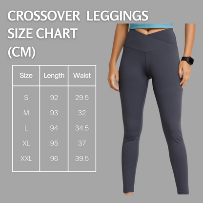 Elevate Your Workout & Style: Black Crossover Leggings + Yellow T-Shirt Combo